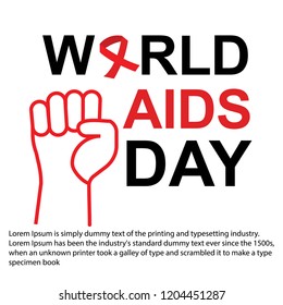  World Aids Day concept. Vector Illustration