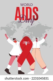  World Aids Day concept. Vector illustration EPS10
