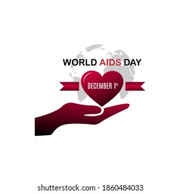 concepto del Día Mundial del SIDA.1 de diciembre. diseño de fondo.vector ilustración