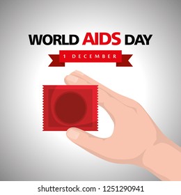 world aids day with condoms