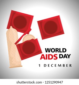 world aids day with condoms