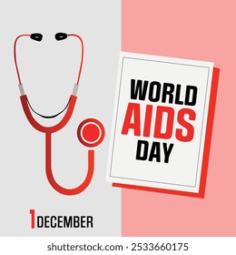 Dia Mundial da Aids, dia da Aids anúncios criativos. Design para banner, cartaz