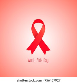 World AIDS day in December 1 Vector illustration
