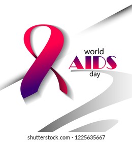 World aids day. Design element. 