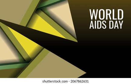 Día Mundial del SIDA. Diseño adecuado para carteles y pancartas de tarjetas de felicitación