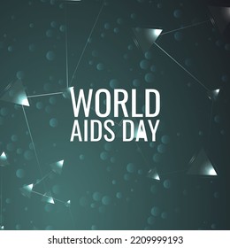 DÍA MUNDIAL DEL SIDA. Diseño adecuado para carteles y pancartas de tarjetas de felicitación