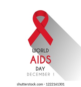 World aids day design template. Vector eps 10