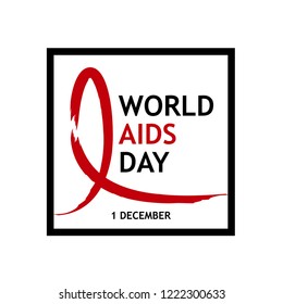 World Aids Day design template. vector eps 10