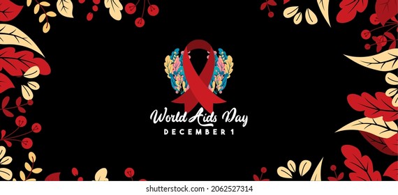 Plantilla de diseño del Día Mundial del Sida. Cinta roja de trazo. Octubre es el mes de la toma de conciencia sobre el cáncer