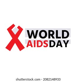 world aids day Design With white Background