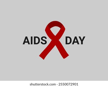 World AIDS Day flat design vector illustration