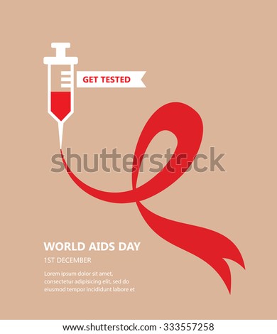 world AIDS day. get tested concept