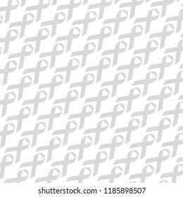 World Aids Day with gray ribbons. All background in ribbon. 1st December. Vector illustration.