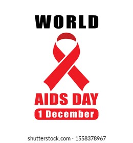 World AIDS Day icon vector illustration. Design template vector