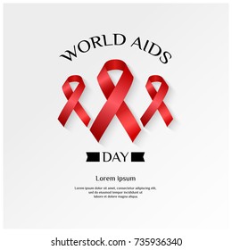 World Aids Day Illustration Vector