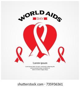 World Aids Day Illustration Vector