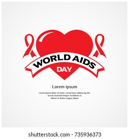 World Aids Day Illustration Vector