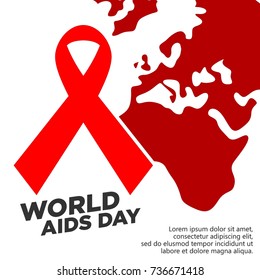 World Aids Day Illustration Vector