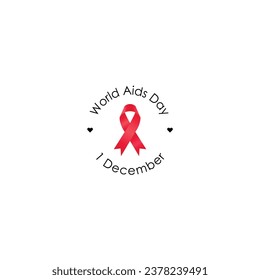 Logo del Día Mundial de la Ayuda, gráficos vectores de stickers
