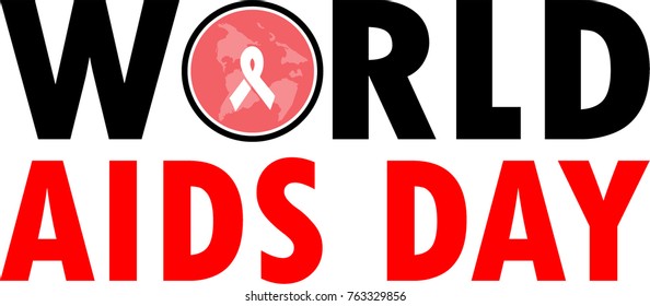 world aids day logo vector illustration 