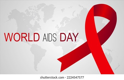  El Día Mundial de la Lucha contra el SIDA se celebra cada año en diciembre. se observa cada año durante el banner de diciembre, vacaciones, afiche, tarjeta y diseño de fondo.
