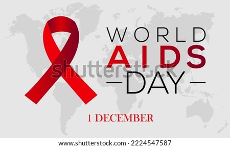  World AIDS Day observed each year during December. observed each year during December banner, Holiday, poster, card and background design.