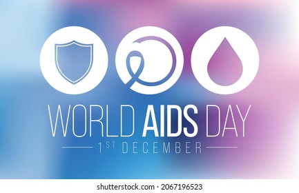 World AIDS day is observed every year on December 1st, This day brings attention to the growing number of people living long and full lives with HIV and to their health and social needs. Vector art