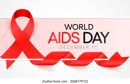 World AIDS day is observed every year on December 1st, This day brings attention to the growing number of people living long and full lives with HIV and to their health and social needs. Vector art