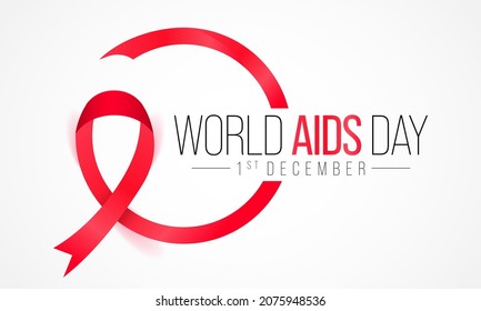 World AIDS day is observed every year on December 1st, This day brings attention to the growing number of people living long and full lives with HIV and to their health and social needs. Vector art