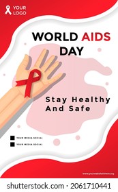 world aids day poster banner template