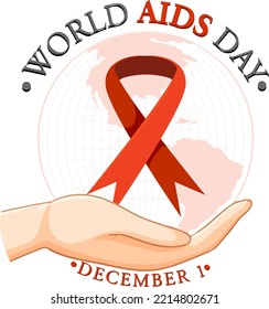 World AIDS Day Poster Design illustration