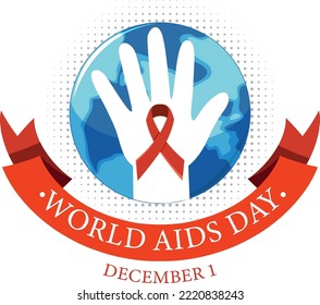 World Aids Day Poster Design illustration