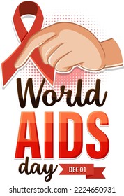 World AIDS Day Poster Design illustration