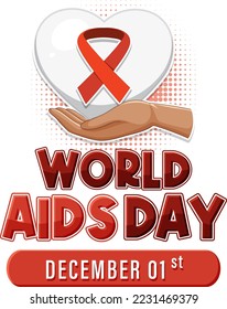 World AIDS Day Poster Design illustration