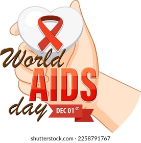 World AIDS Day Poster Design illustration