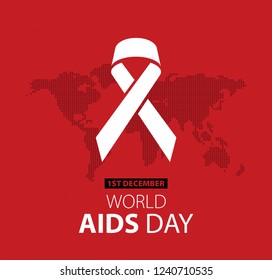 World aids day poster layout design, vector illustration