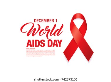 world aids day poster layout design, vector illustration