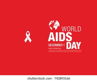 world aids day poster layout design, vector illustration