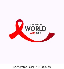 Afiche del Día Mundial de la Ayuda con cinta roja
