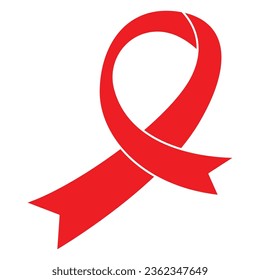 World AIDS Day Red Ribbon icon vector design