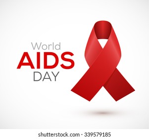 World Aids Day Ribbon Design Aids Stock Vector (Royalty Free) 339579185 ...