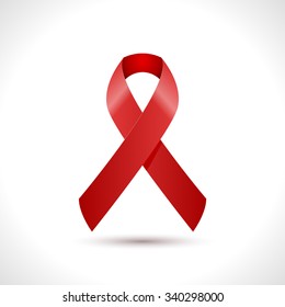 World AIDS Day Ribbon Icon design. AIDS Hope Ribbon. Vector illustration.