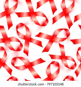 world aids day seamless pattern