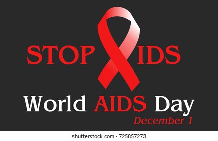 World AIDS Day Slogan. World Aids Day concept