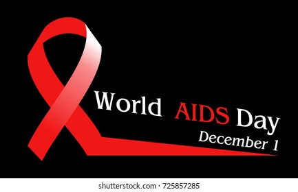 World AIDS Day Slogan. World Aids Day concept