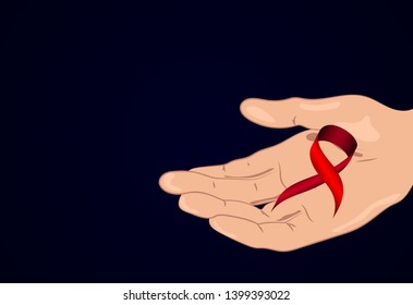 World AIDS Day. AIDS Day. Stock vector illustration	