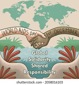 Responsabilidad Y Solidaridad De La Ley Mundial De Apoyo Al Día Del Sida