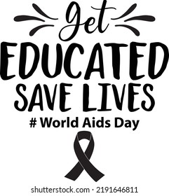 World Aids Day SVG T-shirt Design