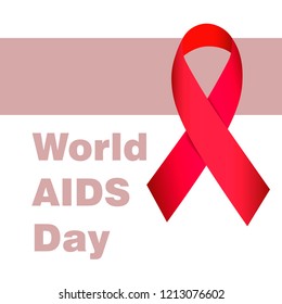 World AIDS Day. Template for design.