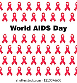 World AIDS Day. Template for design.